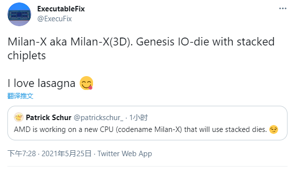 AMDX3D堆叠处理器曝光：25D、3D混合封装